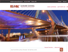 Tablet Screenshot of luxurylivingre.com